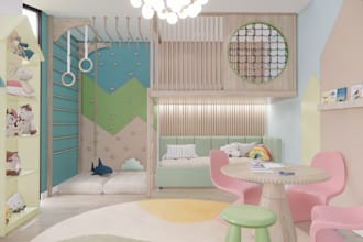 3d interior design kids room decor playroom nursery child baby montessori ikea