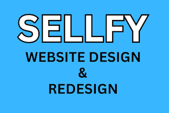 sellfy website design shopify redesign sellfy store design