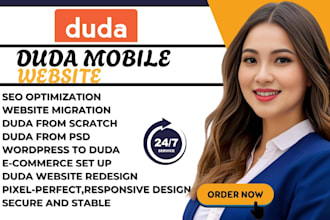 do duda website design redesign SEO business using website builder