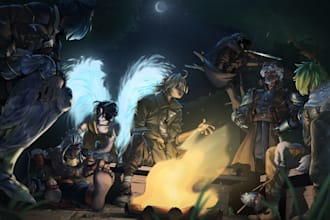 draw concept art and illustrations