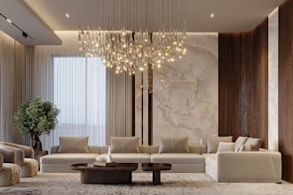 refine 3d modern living apartment, interior design,bedroom with realistic render