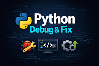 debug and fix python errors in your script or application