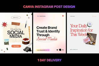 design canva instagram post facebook post social media design
