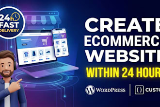 create ecommerce website with in 24hours