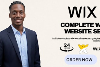 do complete wix website seo and google ranking optimization