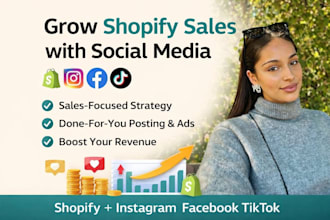 manage, optimise, and grow your shopify social media for more sales