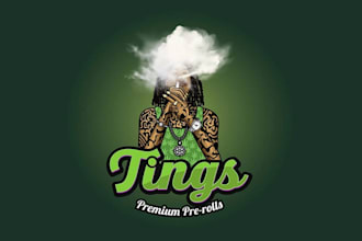 design a cannabis as well as a typography cannabis logo