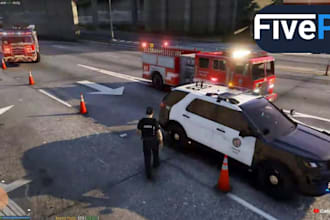 develop fivem fivepd cops, lspd, sheriff server based on qbcore nopixel inspired