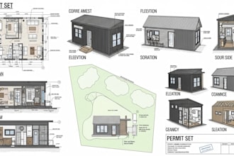 draft adu, container tiny homes permit set for construction