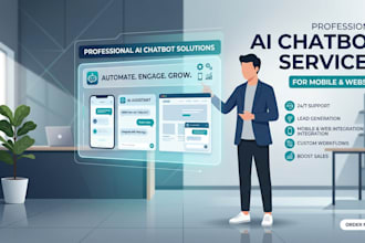develop ai chatbot and ai agent for website app