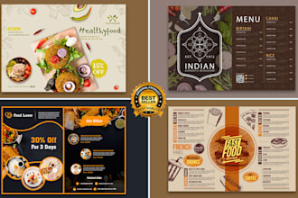 design modern bifold brochure, flyer and poster