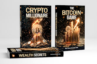 design a professional finance and crypto book cover