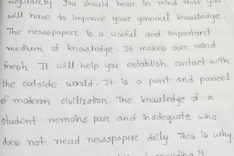 write anything with perfection such as letters, assay, applications
