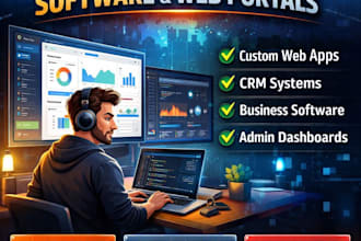 develop web application, custom crm, software and web portals