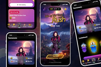 design unreal engine game UI UX for mobile, PC and console game