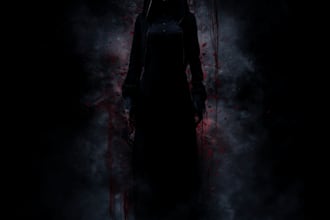 draw  dark art, horror or skull artworks illustration
