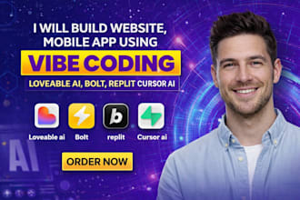 build website using vibe coding, loveable, replit cursor ai