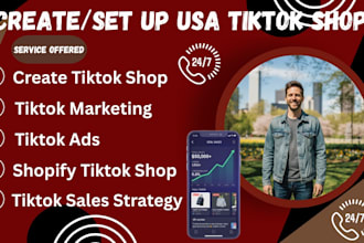 create setup USA tiktok dropshipping shop