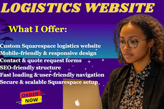 do squarespace logistic company website transport website cargo delivery website