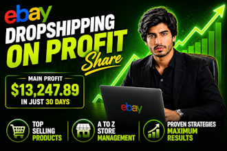 ebay dropshipping on profit share and ebay product research