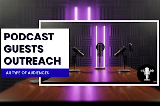 do podcast guest outreach and booking invitations for potential guests