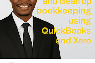 do accounting  and clean up bookkeeping using quick books