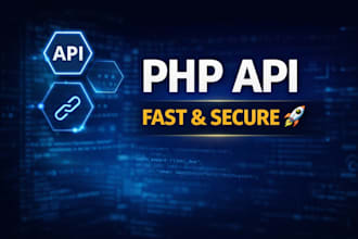 create or fix rest API in PHP json, secure, fast