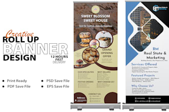 design creative roll up banner