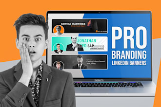 design professional linkedin banner and facebook cover for branding