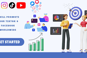 promote your tiktok and facebook worldwide for real growth
