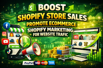 boost shopify store sales promote ecommerce shopify marketing for website trafic