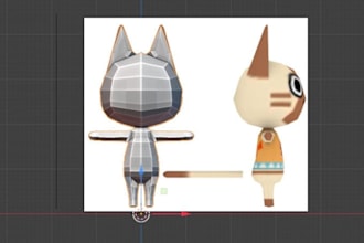 design stylized 3d figures for you