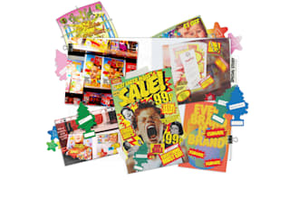 design y2k and collage inspired flyers or poster