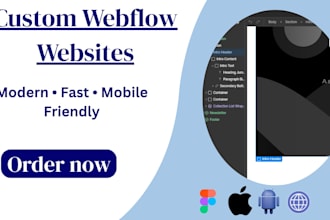 design a responsive webflow website webflow developer