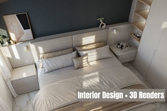 design one residential interior space with professional 3d visualization