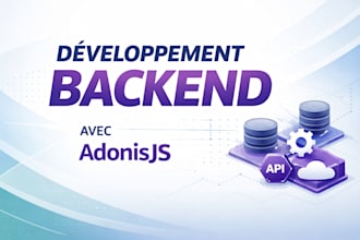 build an API backend with adonisjs
