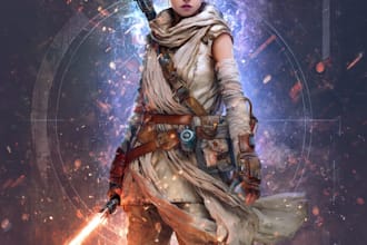 create an your star wars sci fi character art