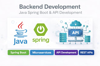 develop backend, API, database and front end