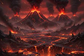 draw the landscape illustration or concept art