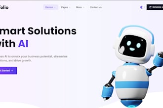 create ai agency and technology wordpress website