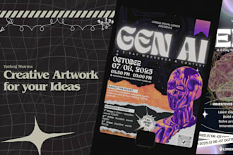 design creative poster and artwork for your ideas