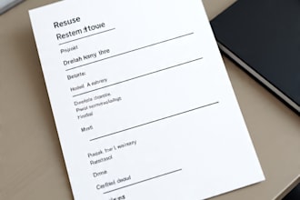 provide professional resume, CV writing service