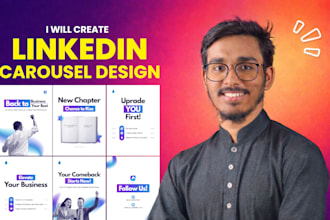 design linkedin carousel and lnstagram carousel posts