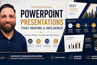 design a professional slide deck for business, training, and courses