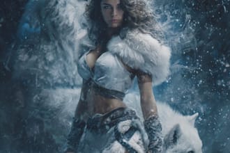 design an awesome fantasy illustration
