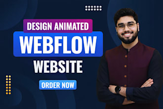 do figma to webflow conversion or responsive redesign with animations