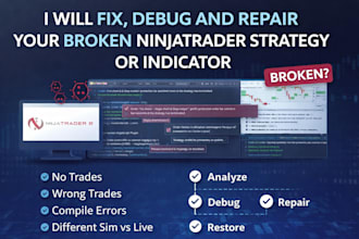 fix your broken ninjatrader strategy
