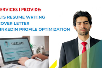 craft ats resume, CV, cover letter and linkedin optimization
