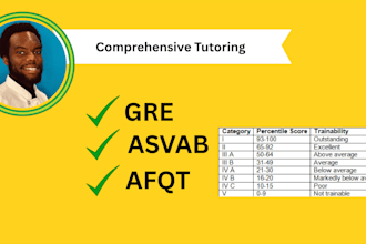 help you achieve high scores on gre, asvab, and afqt