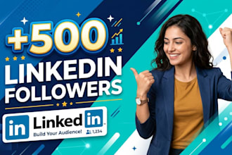 promote for new 500 linkedin followers